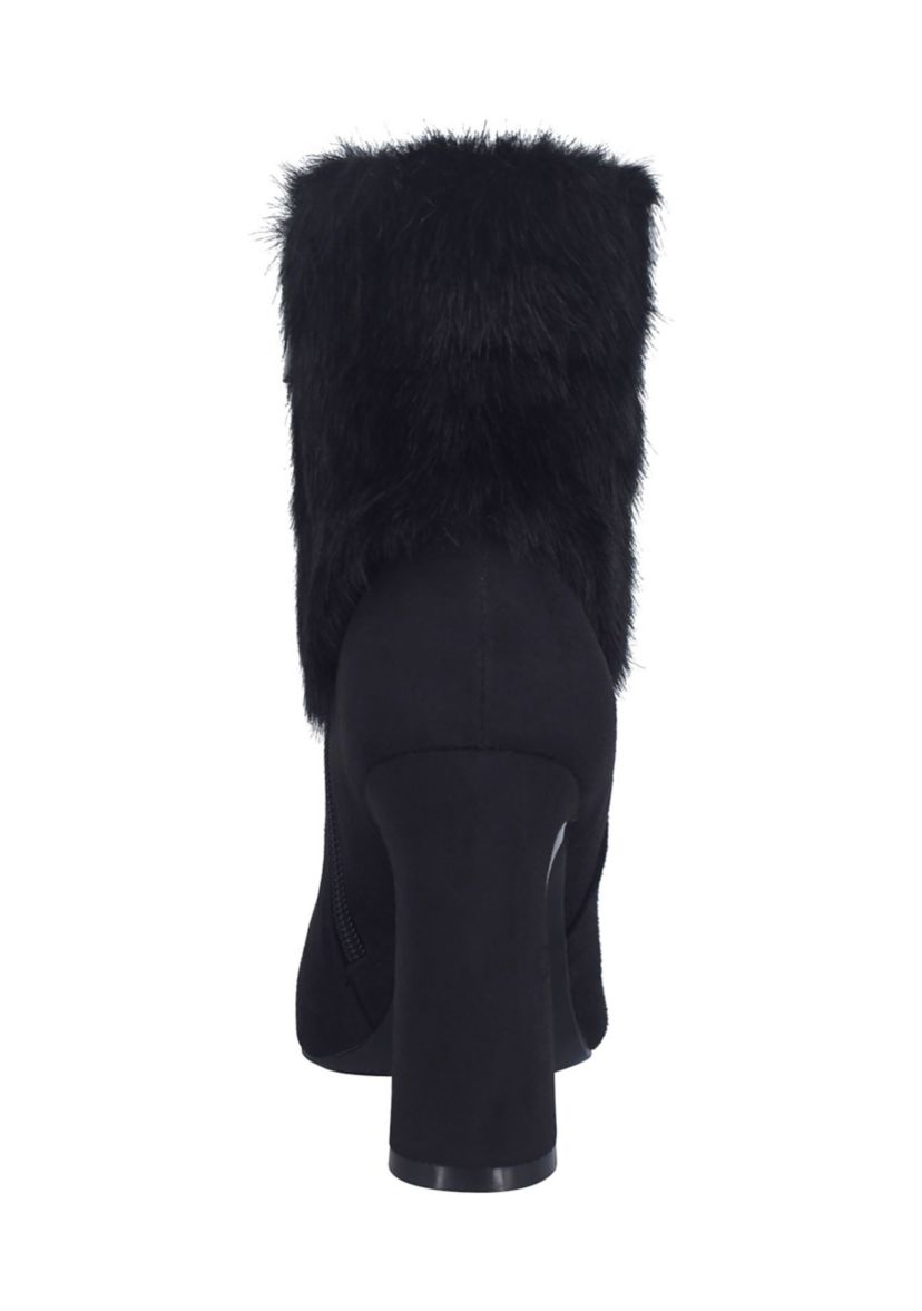 Oritha Fur Cuff Bootie with Memory Foam