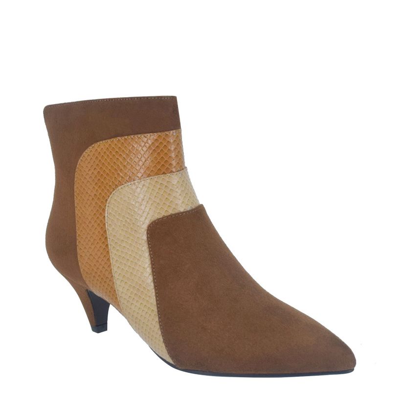 Eila Multi Texture Bootie with Memory Foam