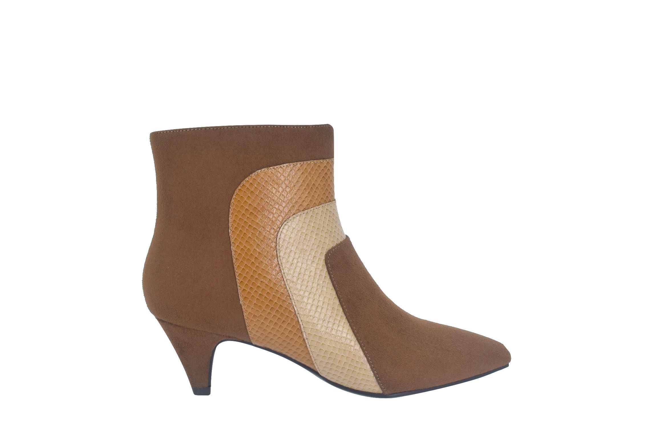 Eila Multi Texture Bootie with Memory Foam