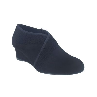 Glamia Stretch Wedge Ankle Bootie with Memory Foam