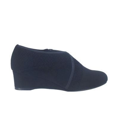 Glamia Stretch Wedge Ankle Bootie with Memory Foam