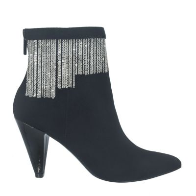 Toledo II Chain Fringe Ankle Boot with Memory Foam