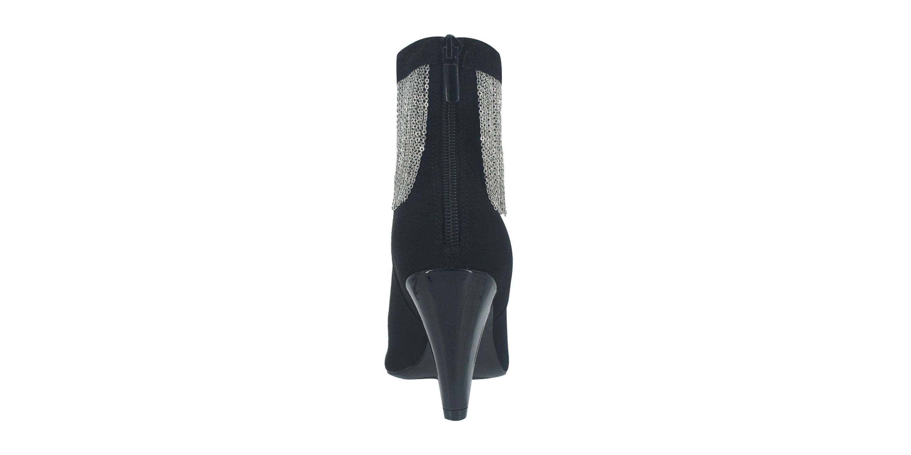 Toledo II Chain Fringe Ankle Boot with Memory Foam