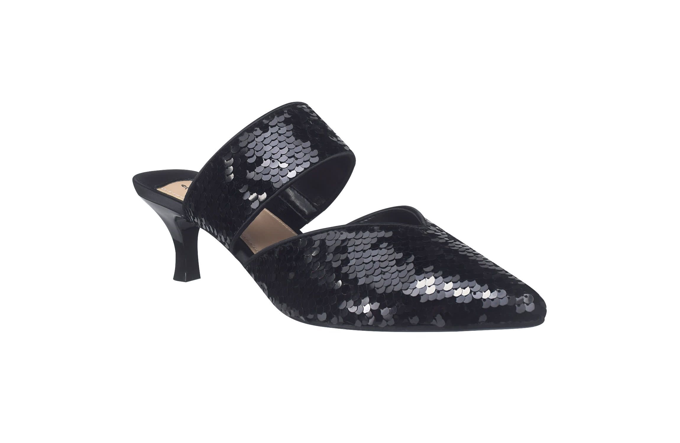 Emira Sequin Dress Mule with Memory Foam