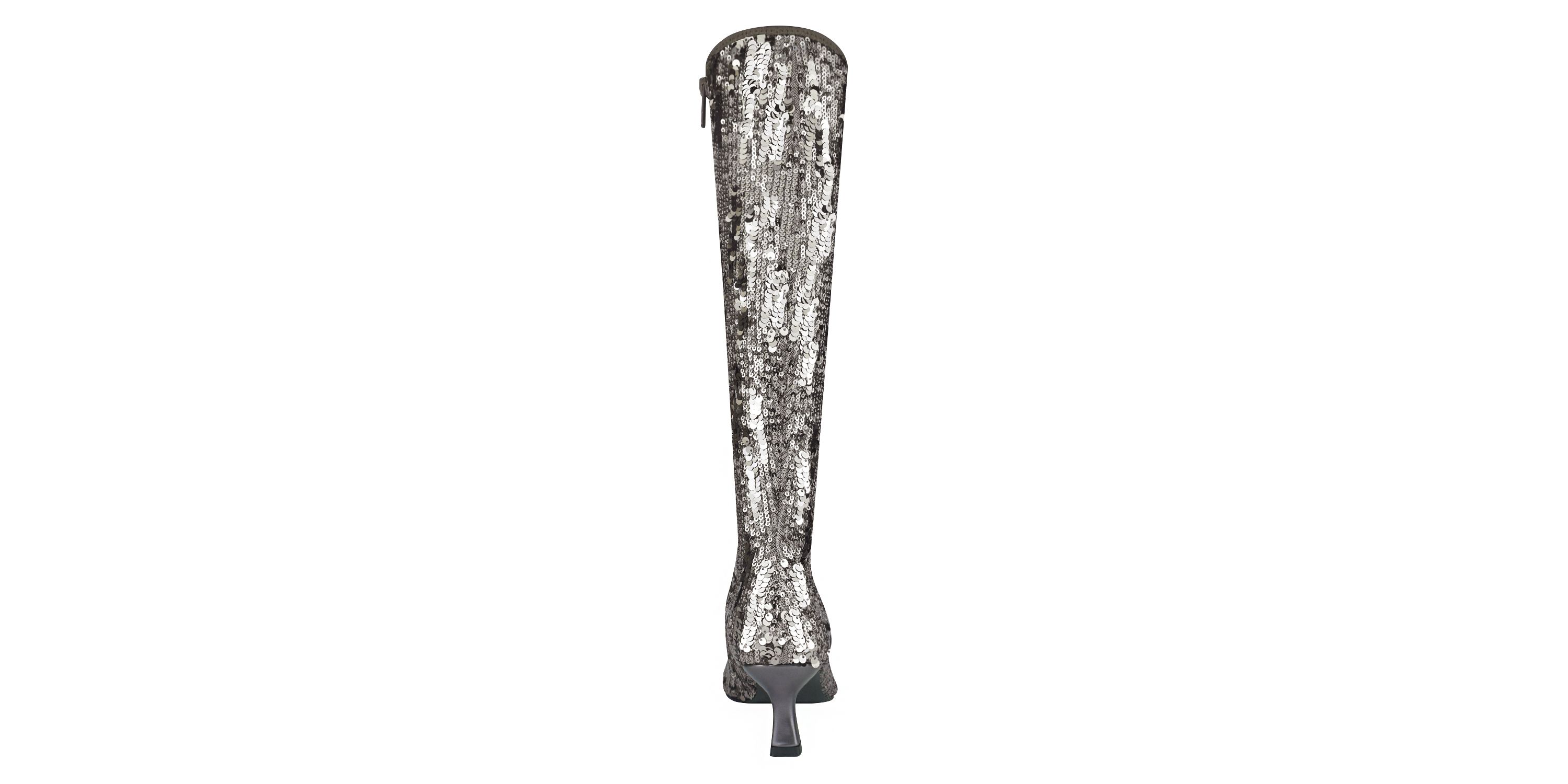 Nyree Stretch Sequin Boot with Memory Foam