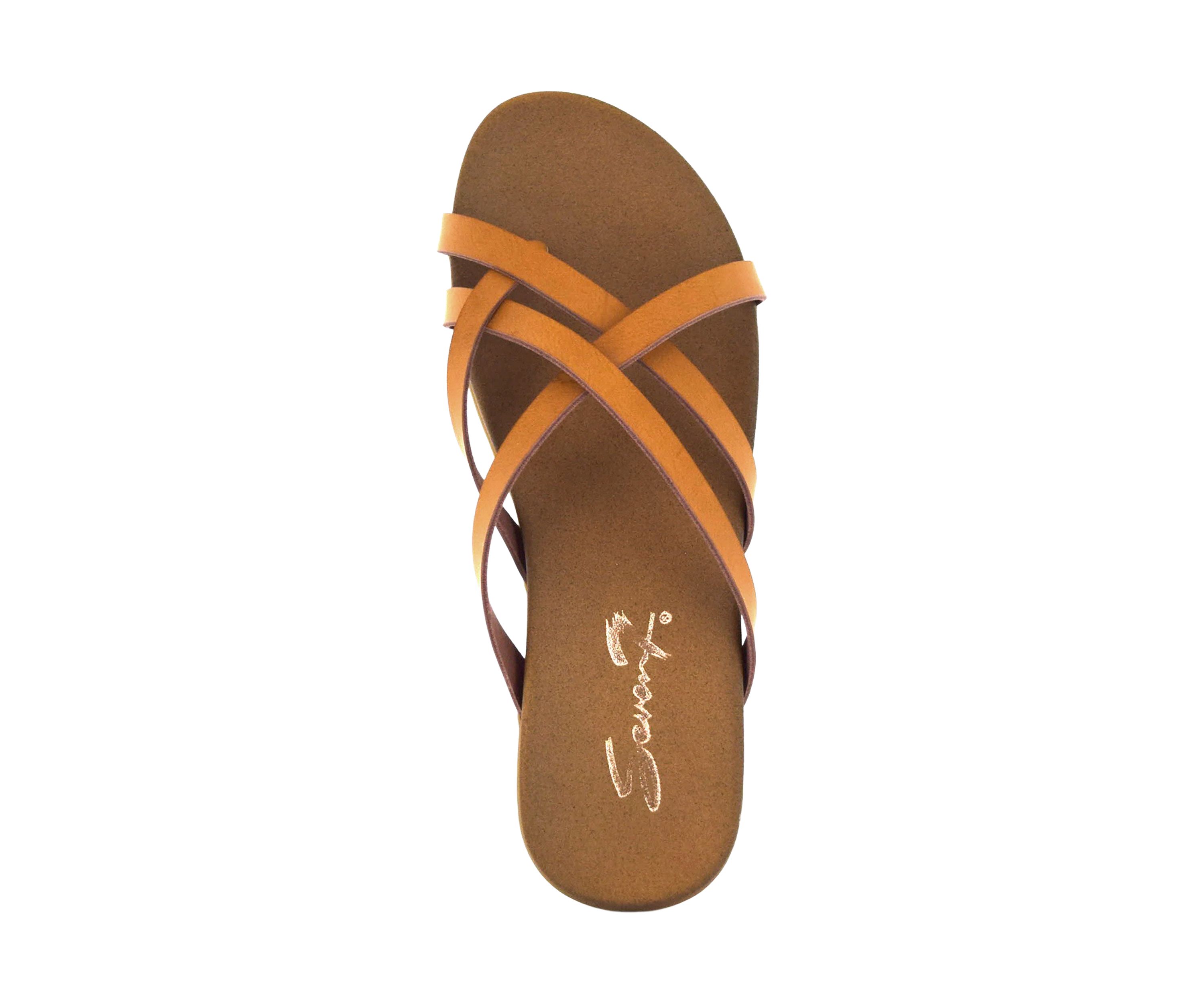 Melbourne Multi Strap Comfort Slide Sandals