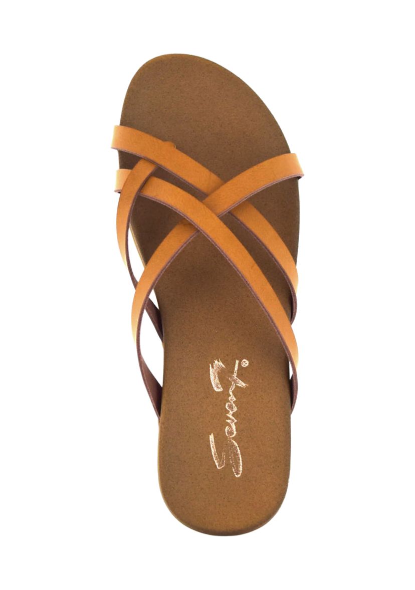 Melbourne Multi Strap Comfort Slide Sandals