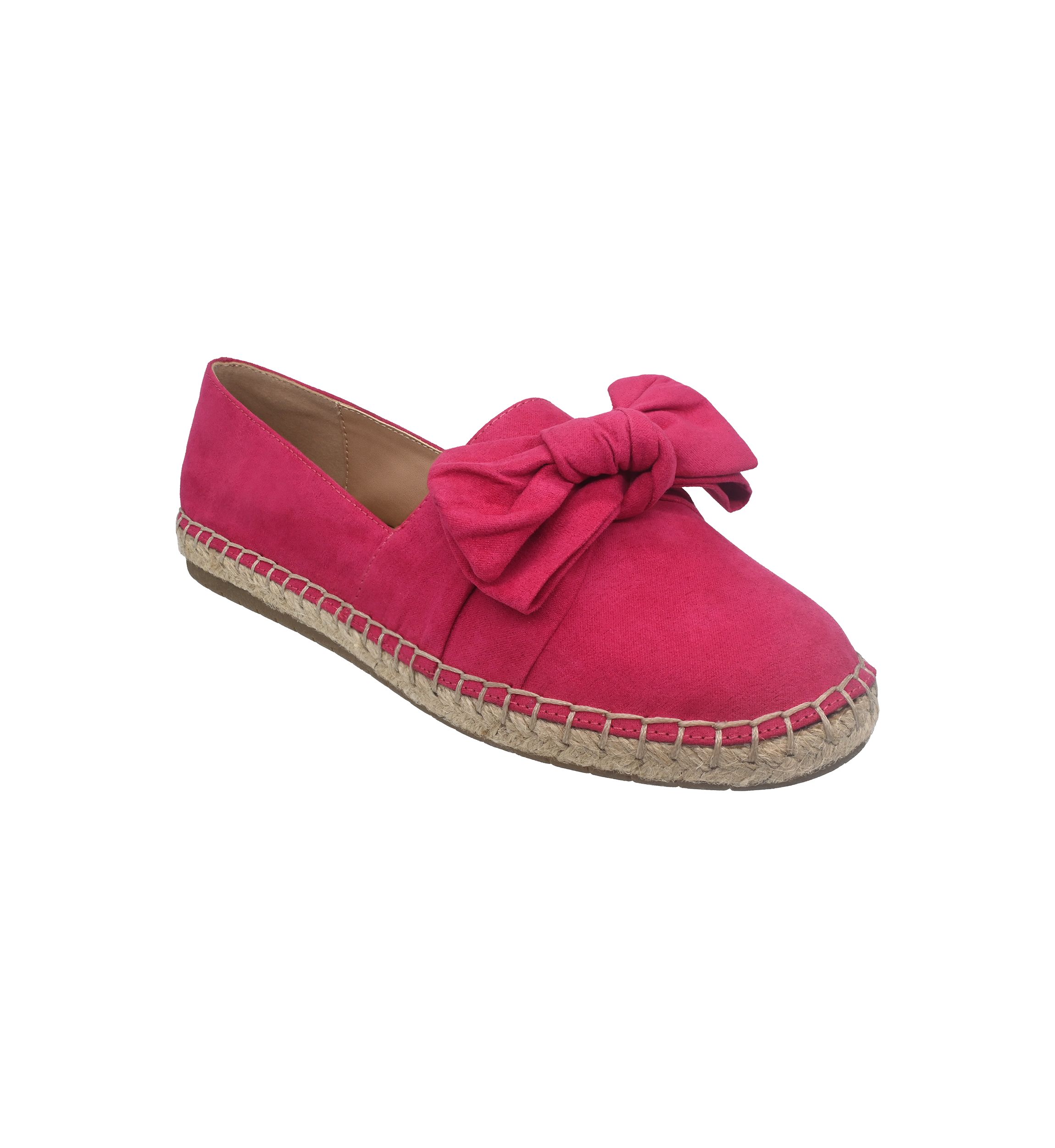 Womens Fiona Bow Espadrille Flats
