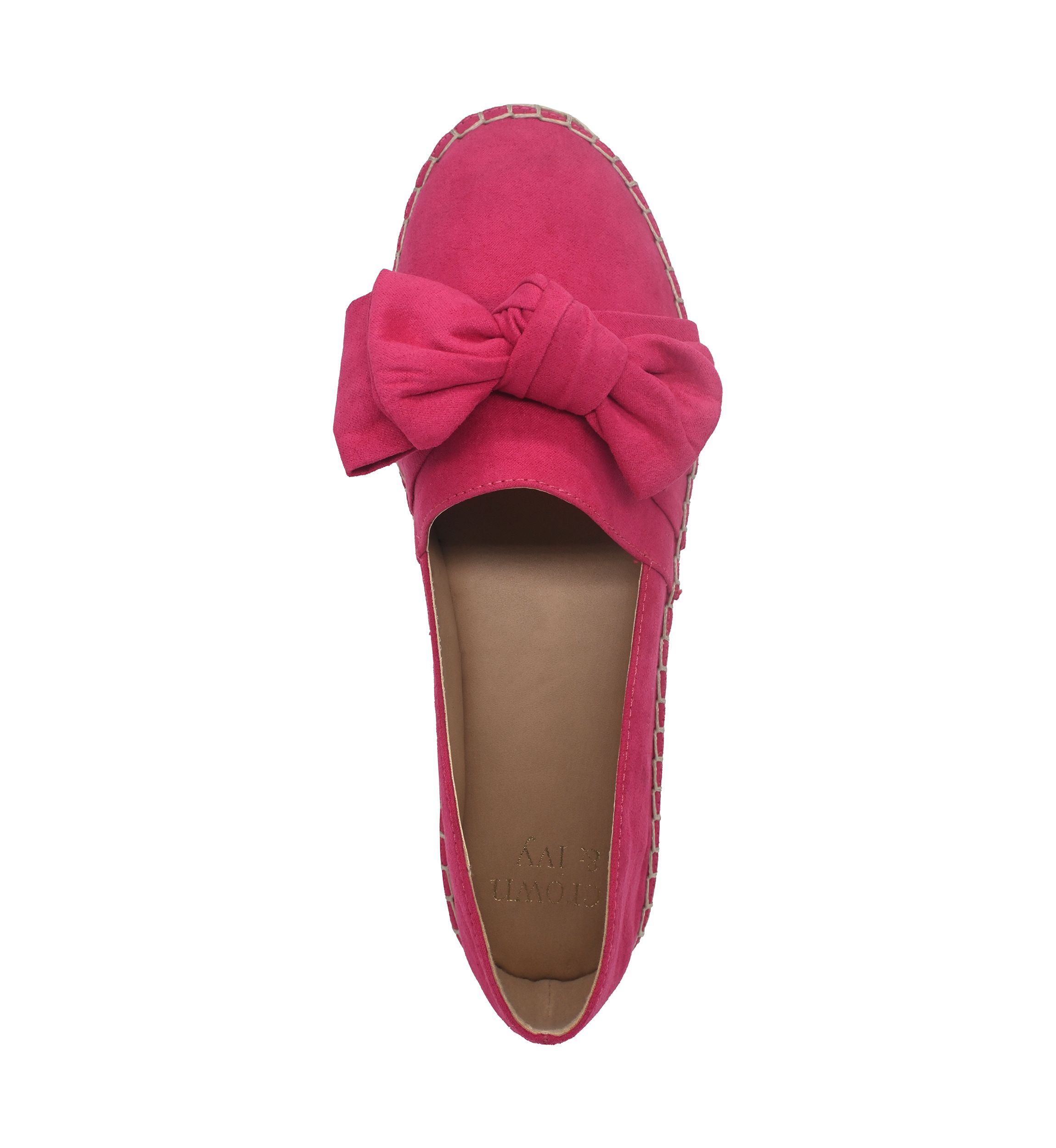 Womens Fiona Bow Espadrille Flats