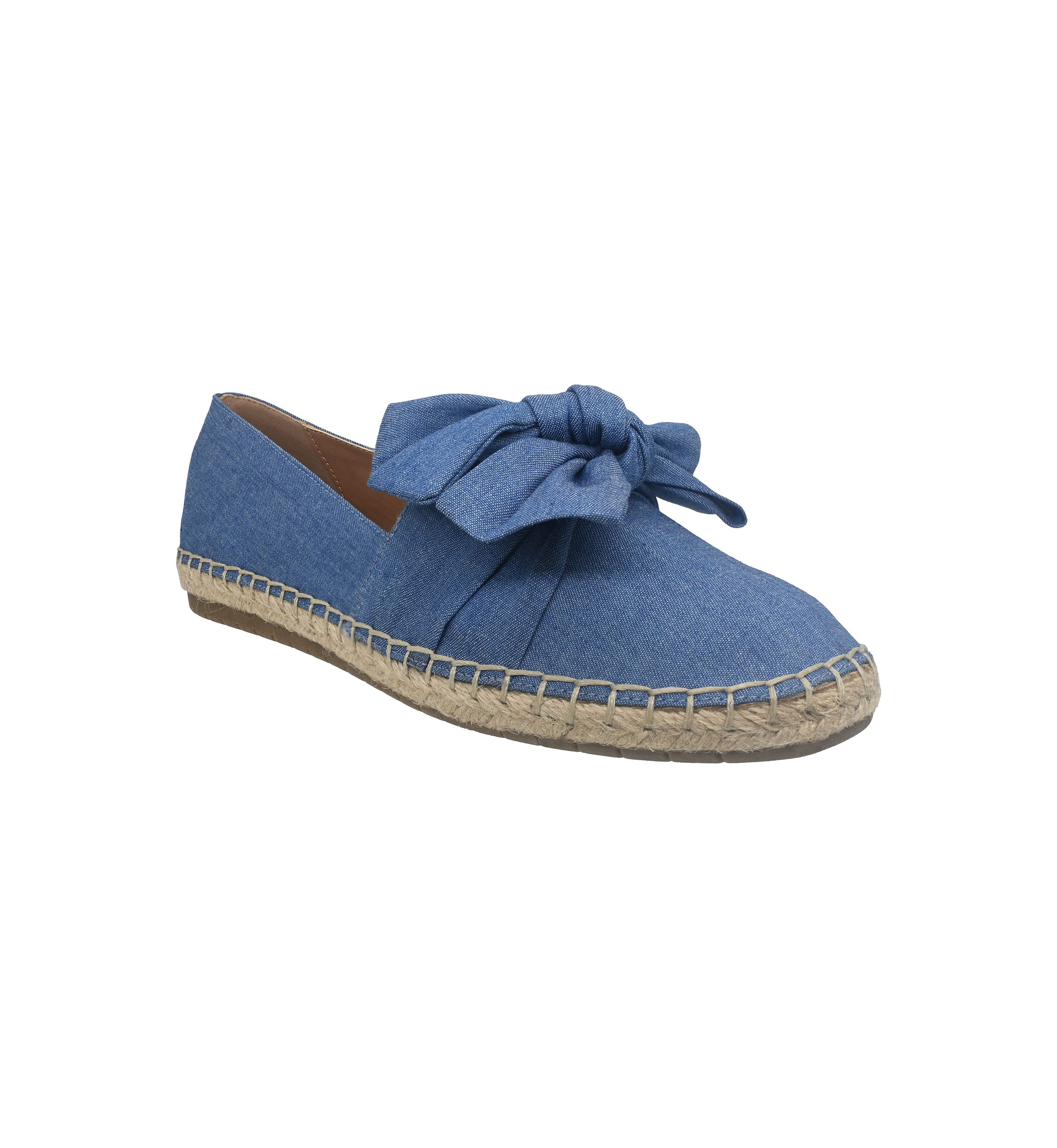 Womens Fiona Bow Espadrille Flats