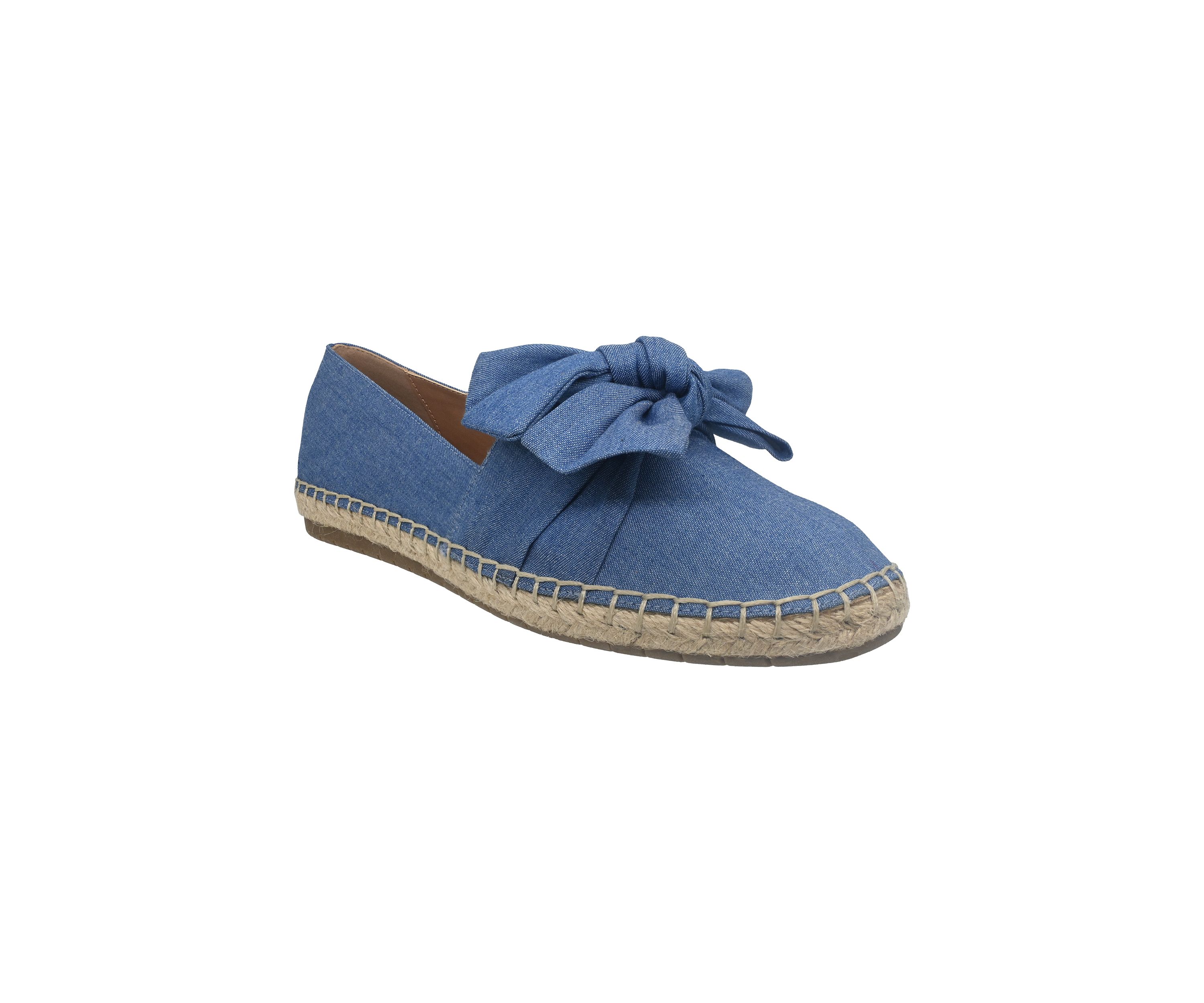 Womens Fiona Bow Espadrille Flats