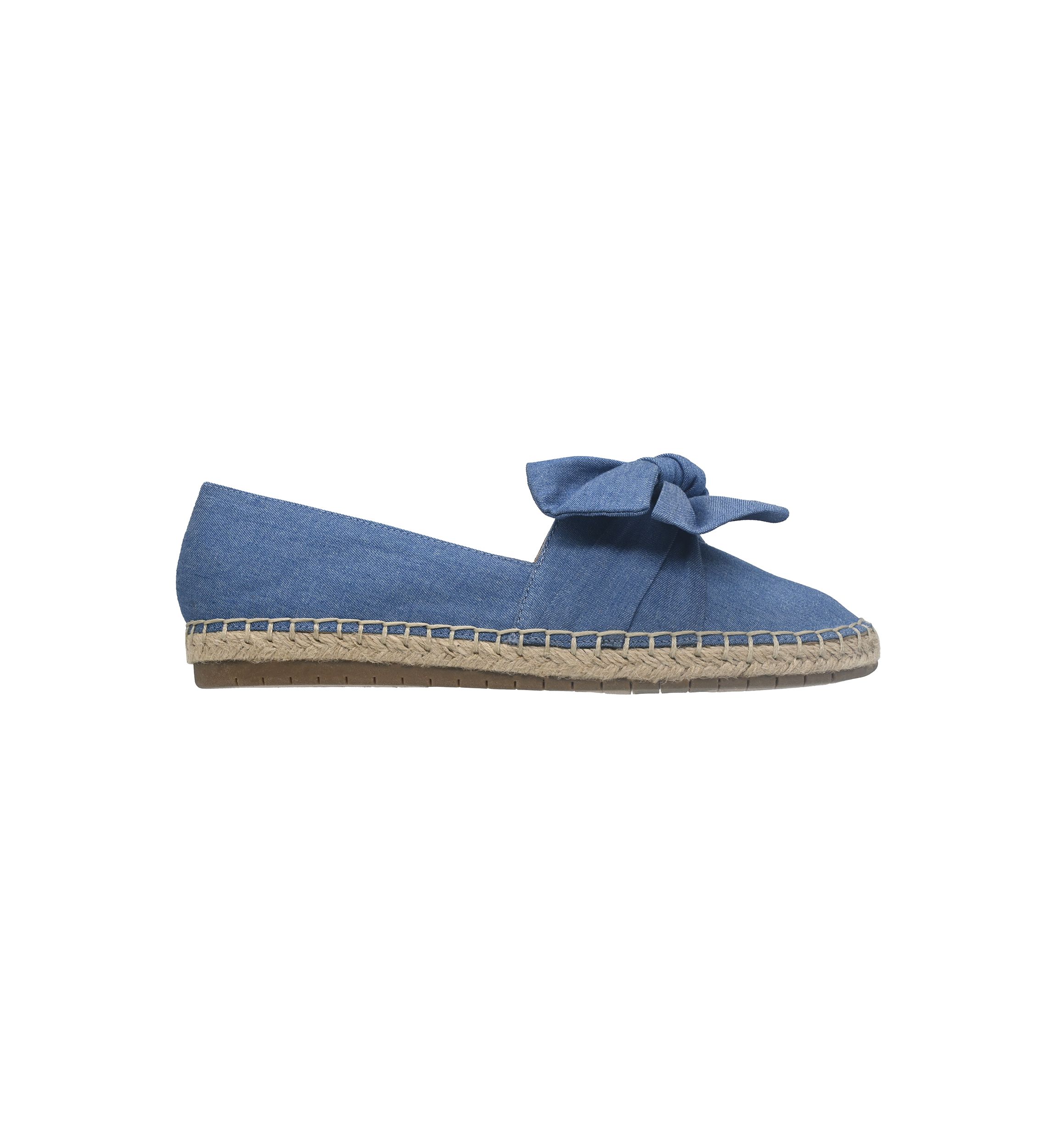 Womens Fiona Bow Espadrille Flats