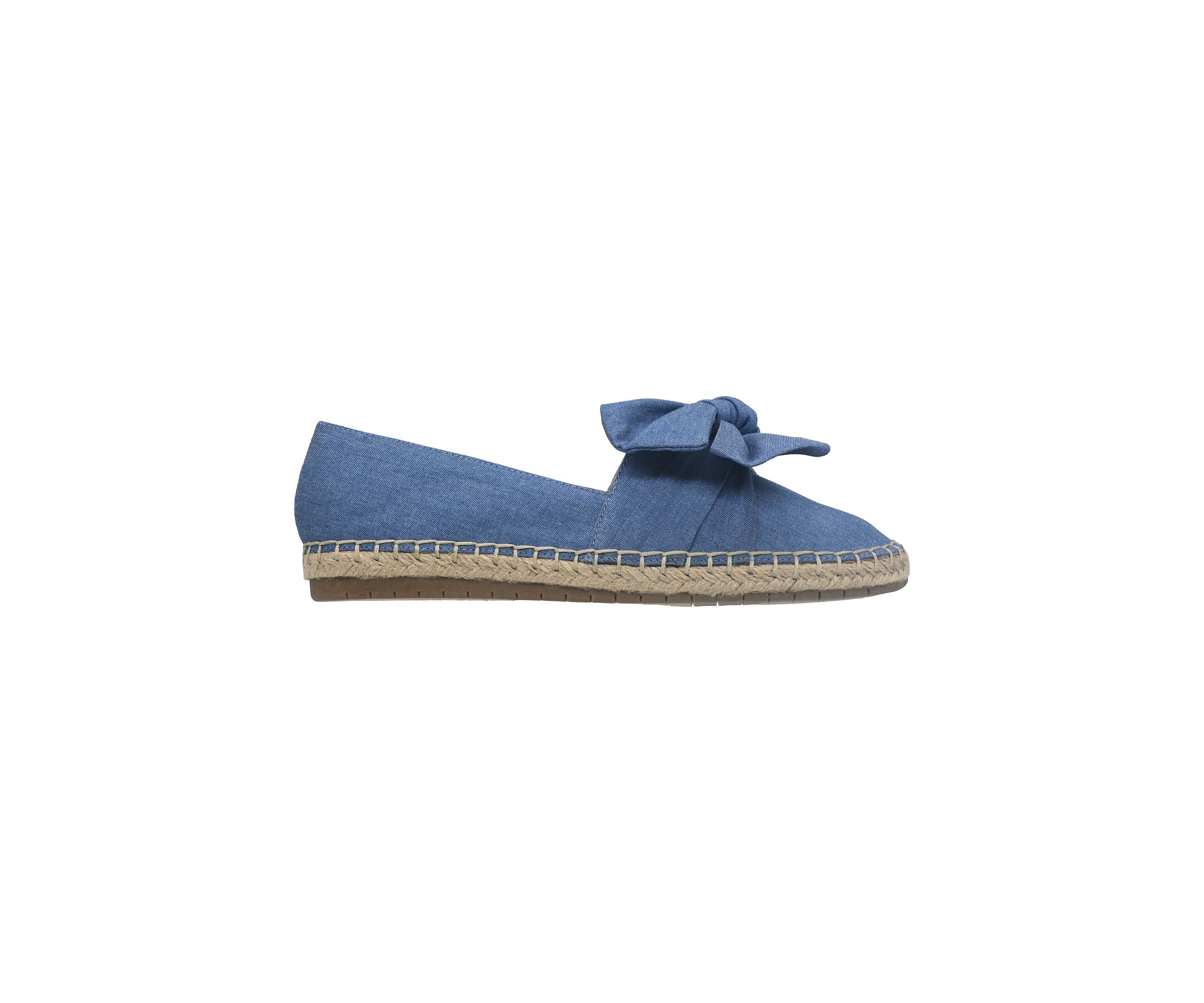 Womens Fiona Bow Espadrille Flats