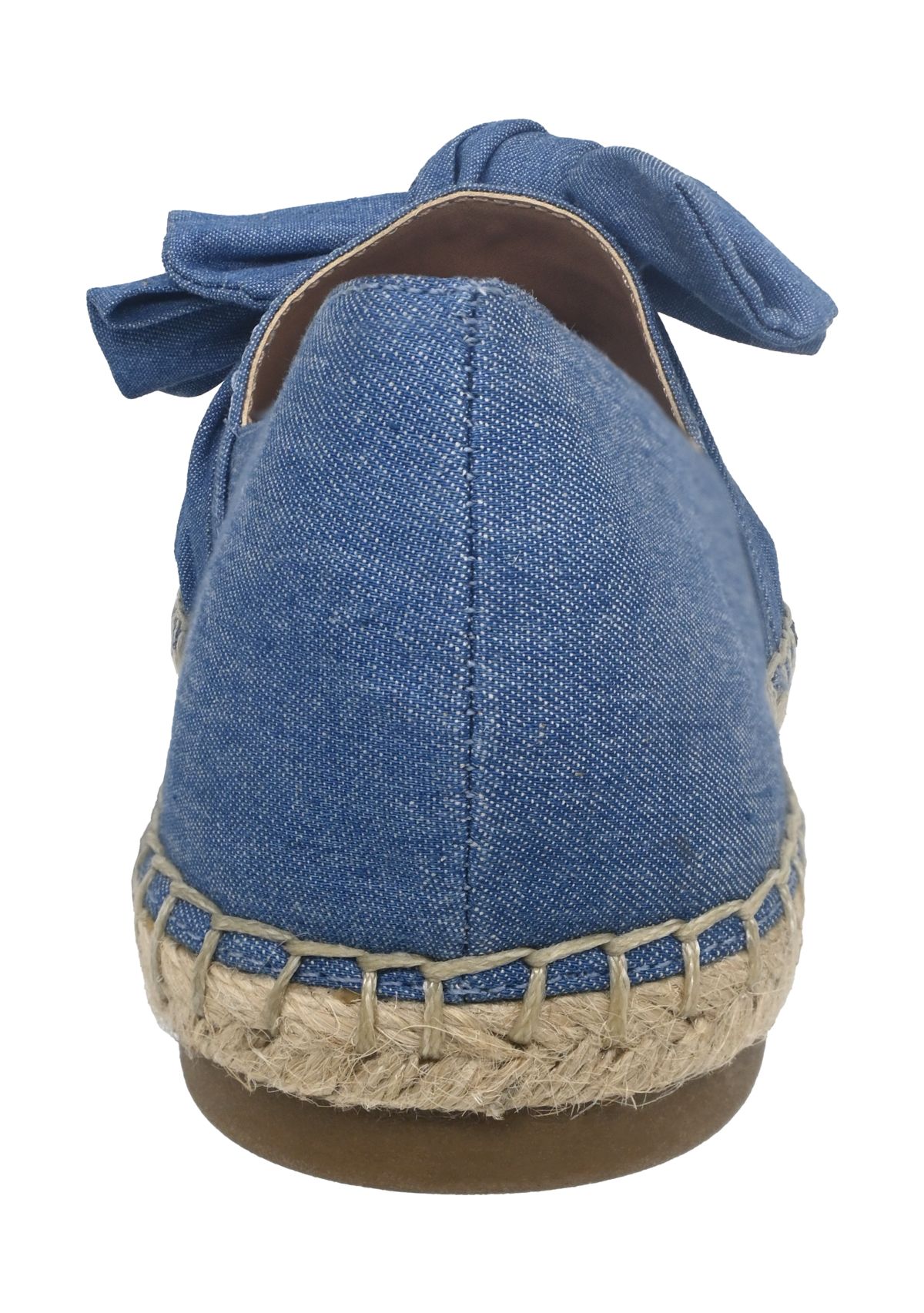 Womens Fiona Bow Espadrille Flats