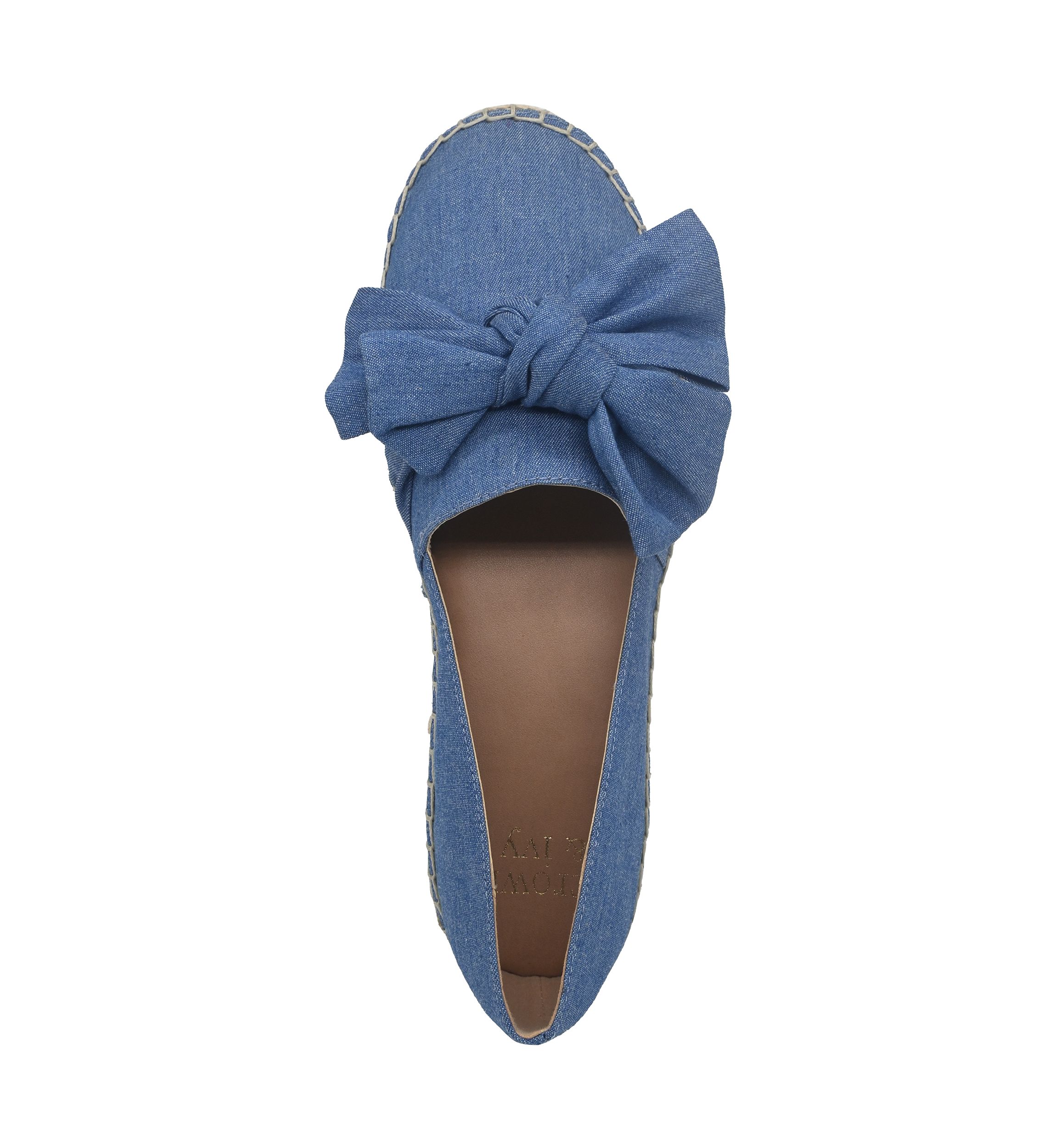 Womens Fiona Bow Espadrille Flats
