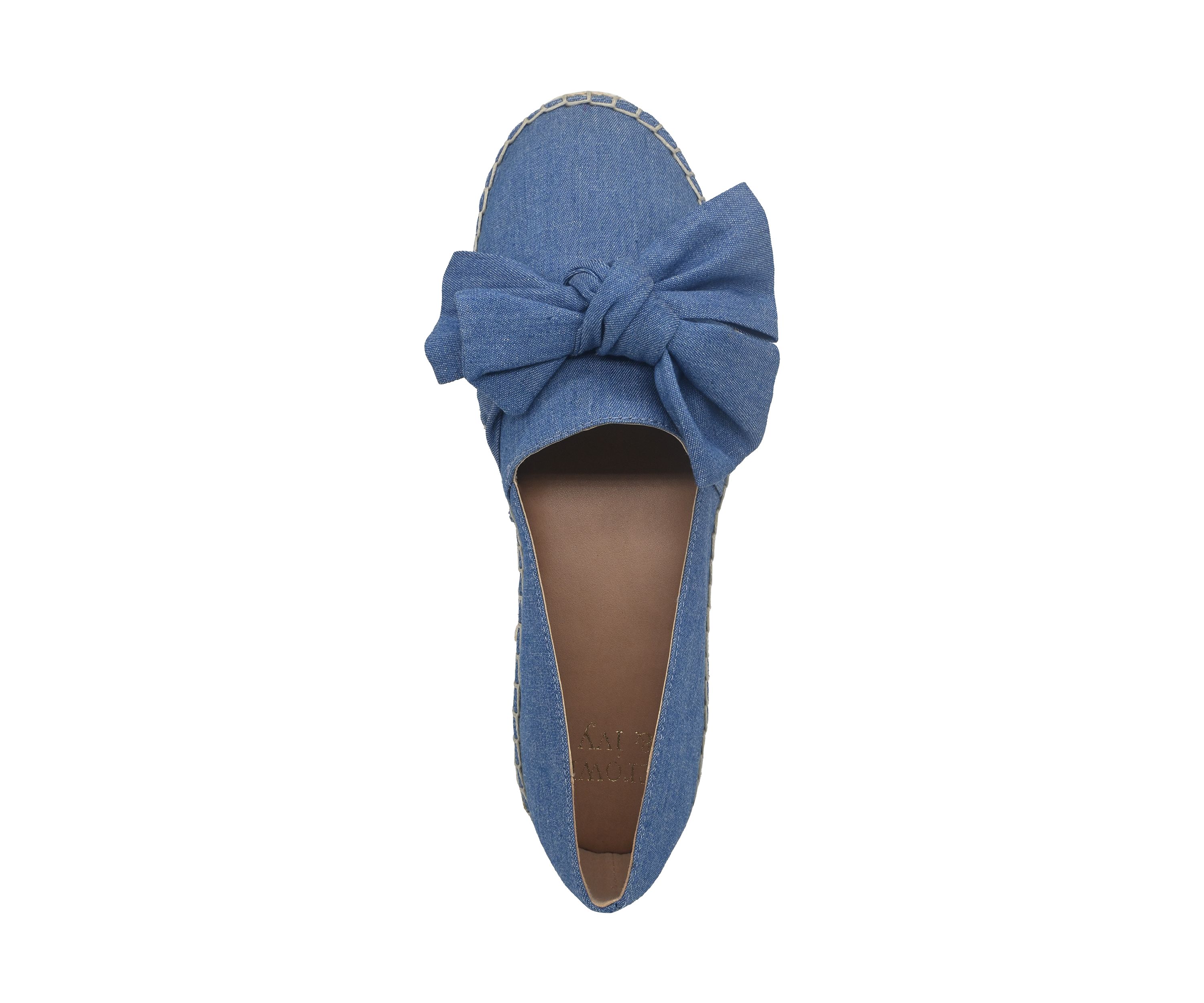 Womens Fiona Bow Espadrille Flats