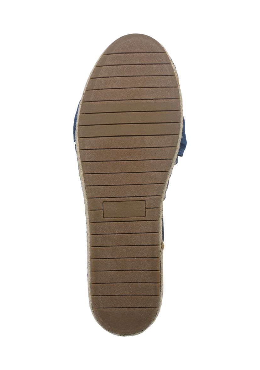 Womens Fiona Bow Espadrille Flats