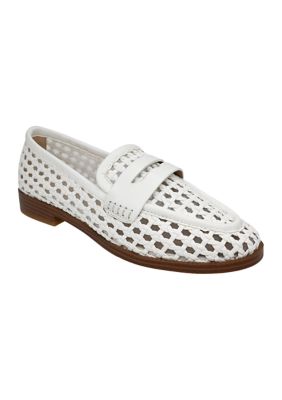 Crown & Ivy Women's Natalie Mesh Loafers, White, 11M