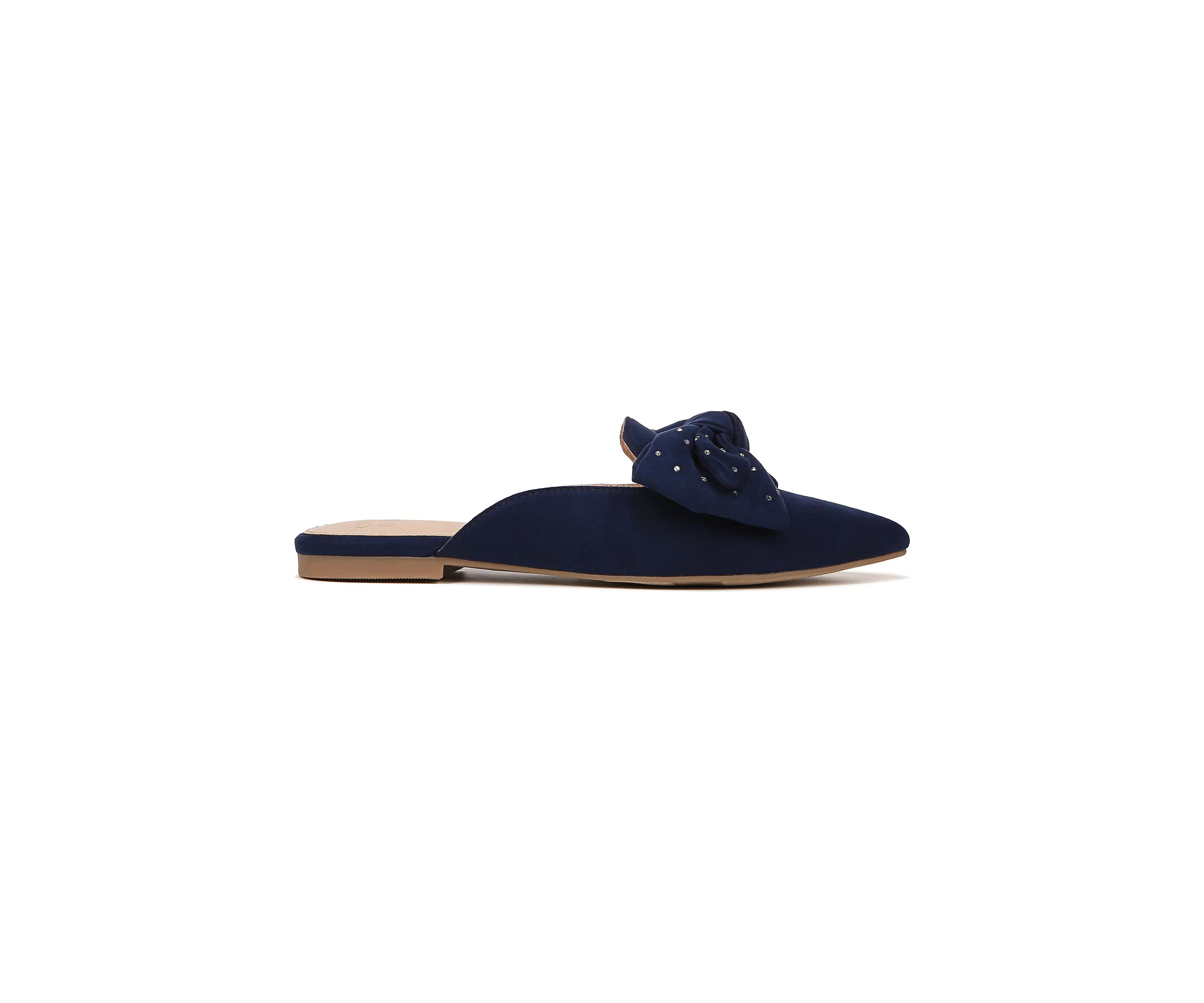 Elise Bow Mule Flats
