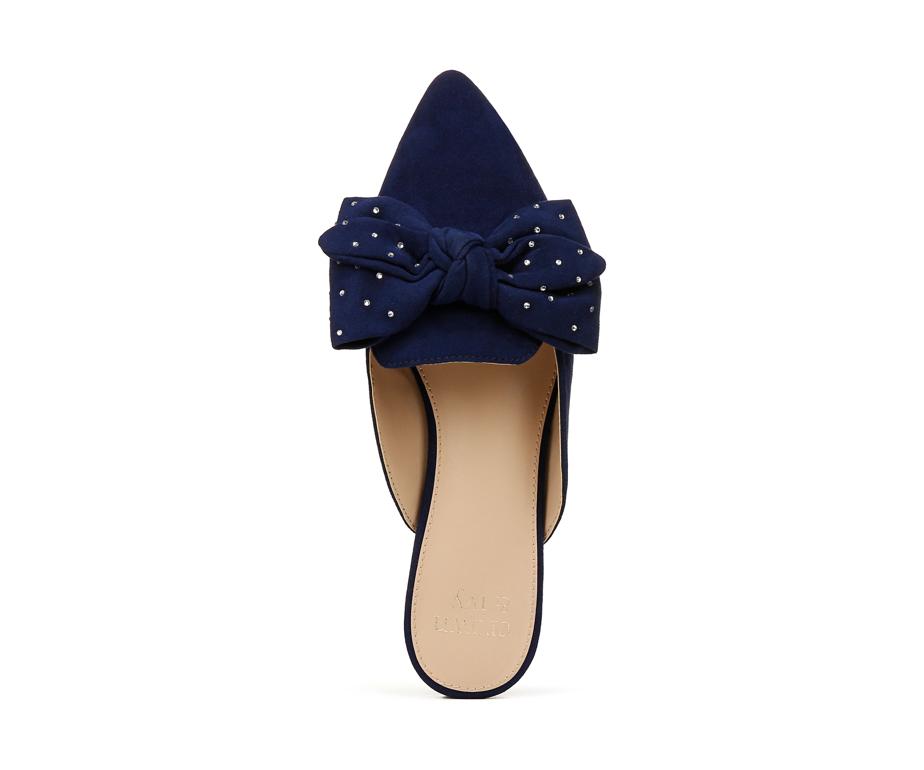 Elise Bow Mule Flats