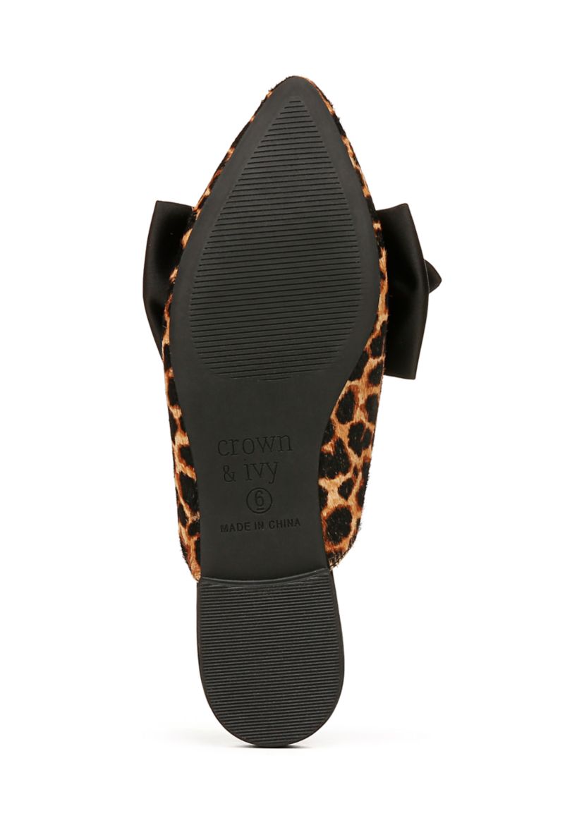 Elise Bow Mule Flats