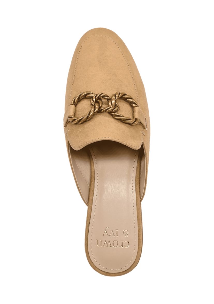 Cassy Chain Loafer Mules