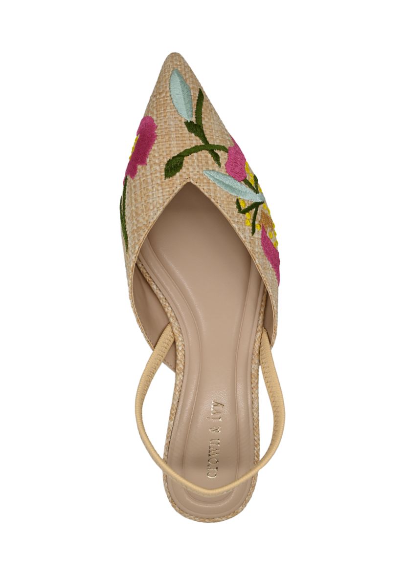 Violet Slingback Flats