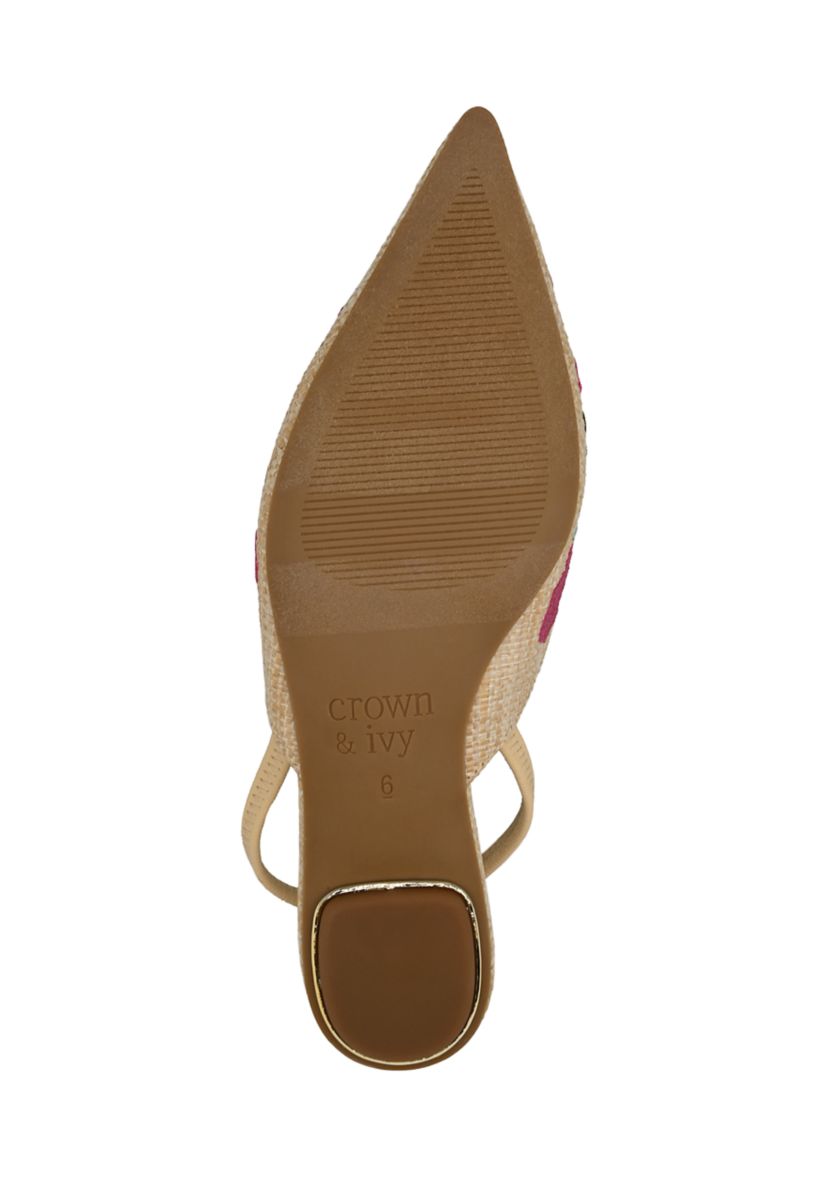 Violet Slingback Flats