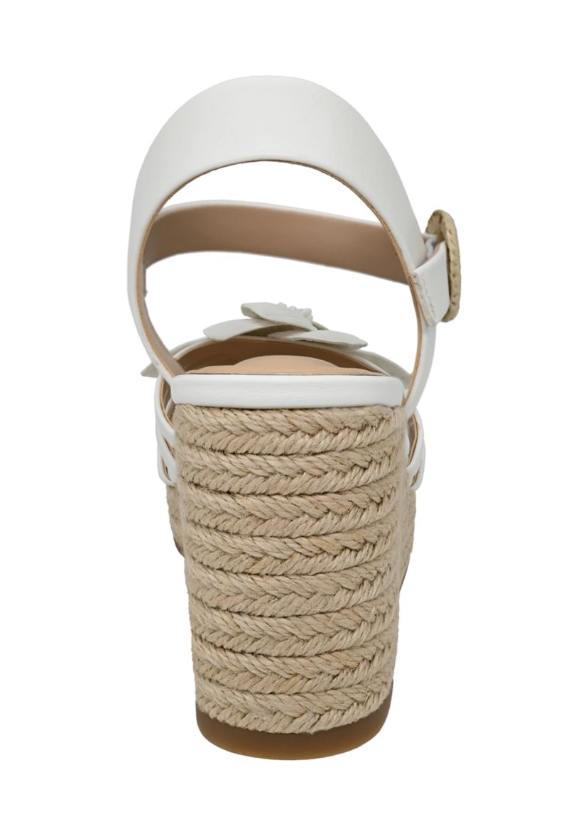 Riley Floral Wedge Sandals