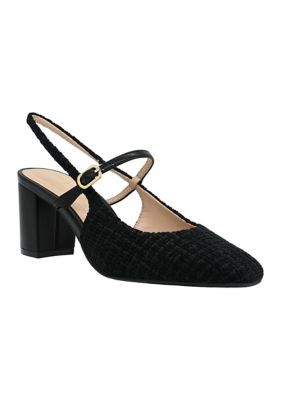 Crown & Ivy Women's Pamela Slingback Mary Jane Heels