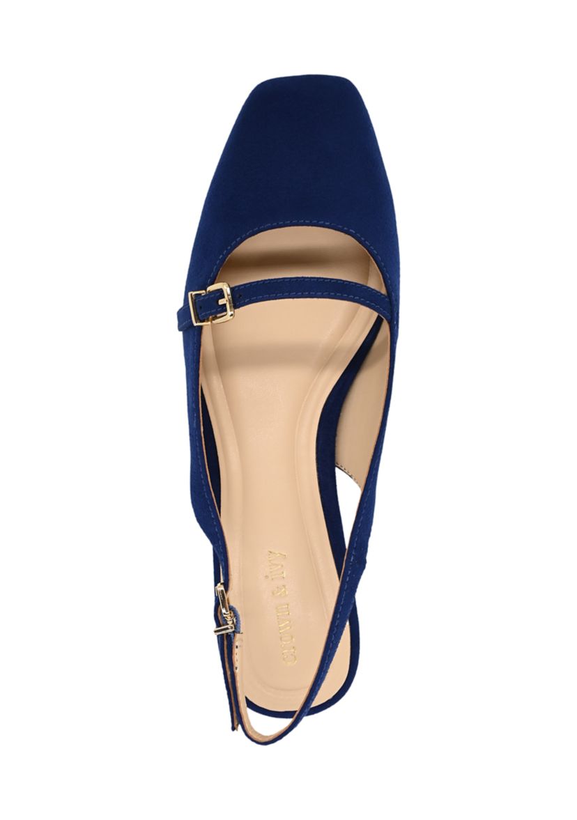 Becca Blade Slingback Kitten Heels