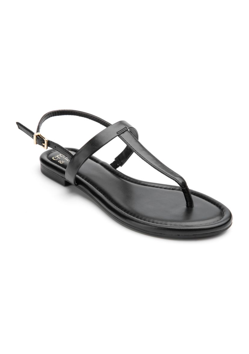 Hailey Thong Ankle Strap Sandals
