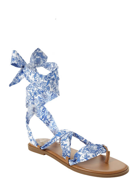 Crown & Ivy™ Laila Wrap Tie Sandals