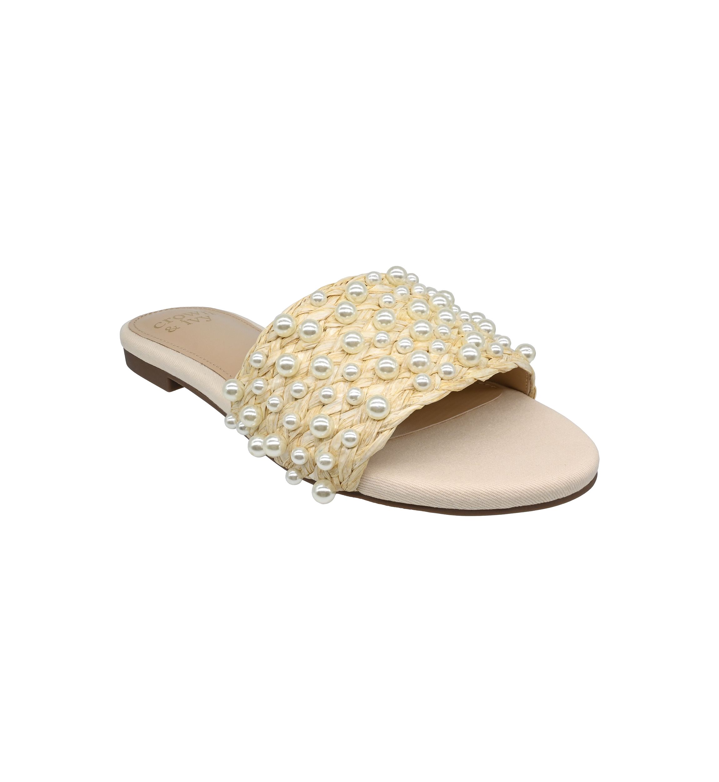 Womens Christa One Band Slide Sandals