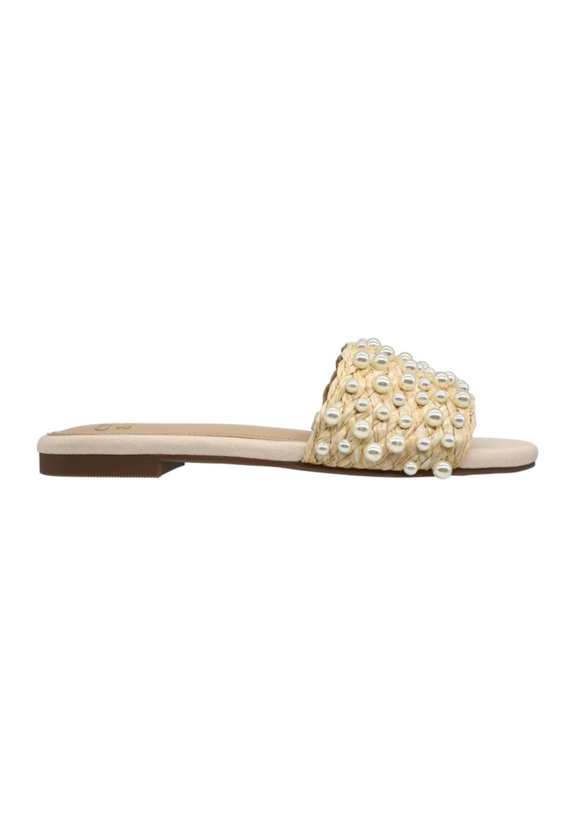 Womens Christa One Band Slide Sandals
