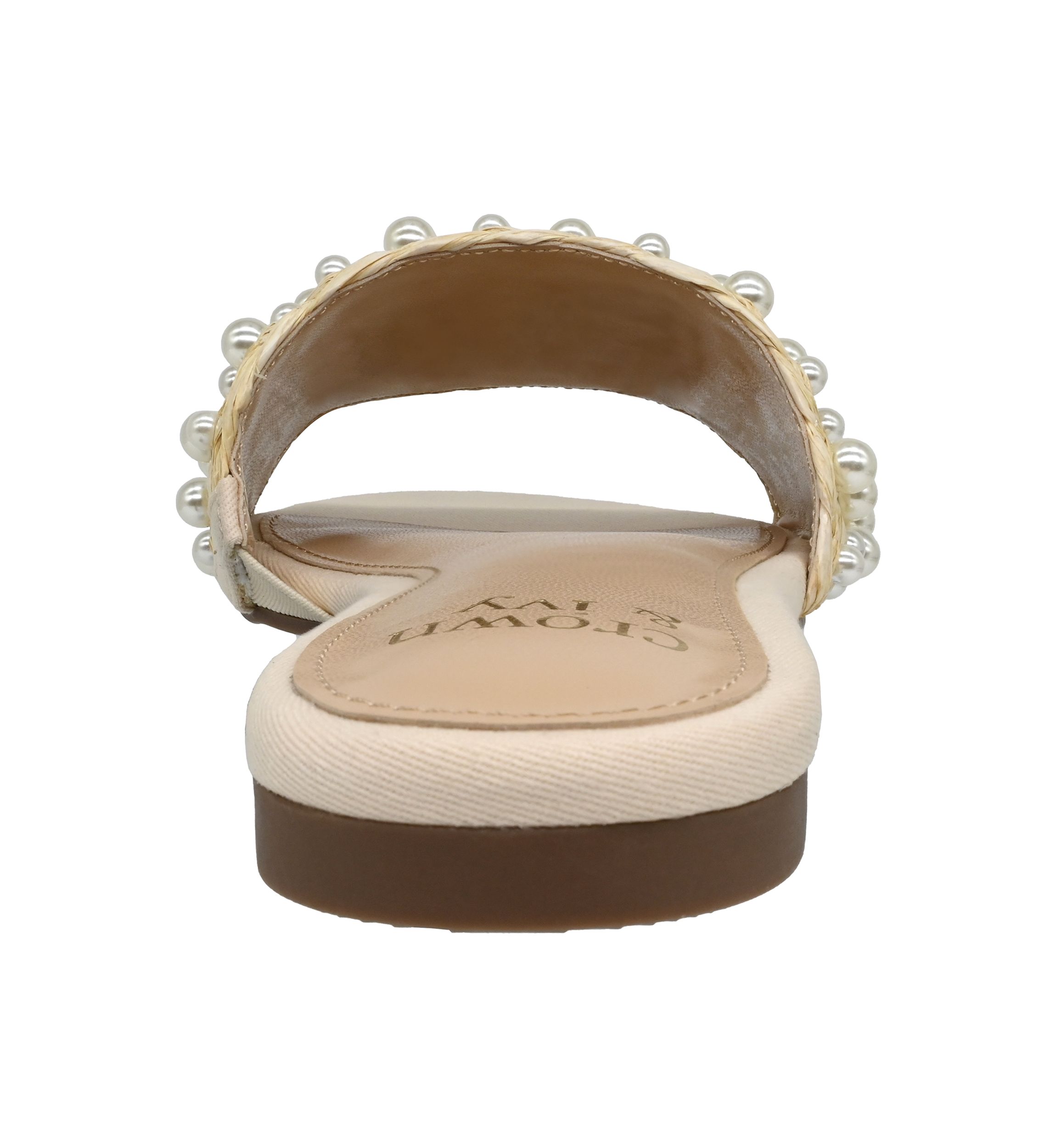 Womens Christa One Band Slide Sandals