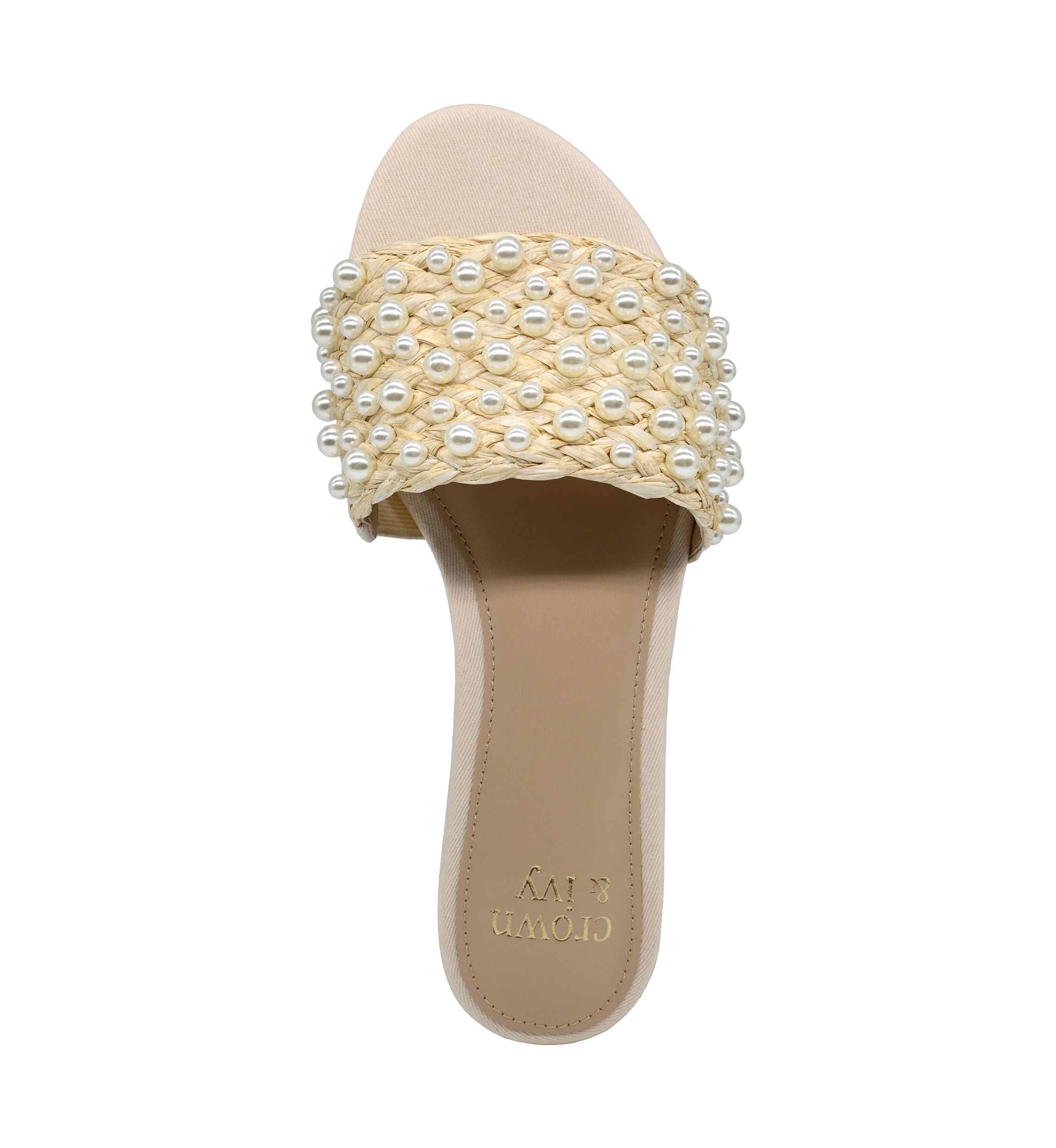 Womens Christa One Band Slide Sandals
