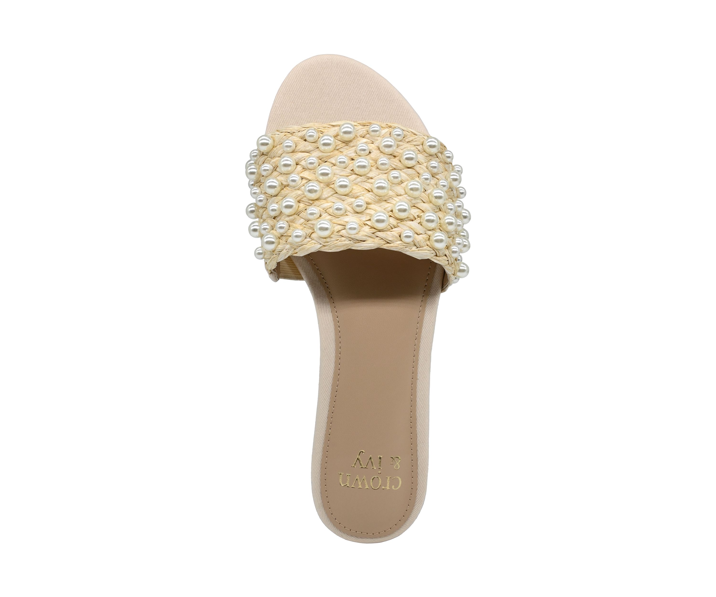 Womens Christa One Band Slide Sandals