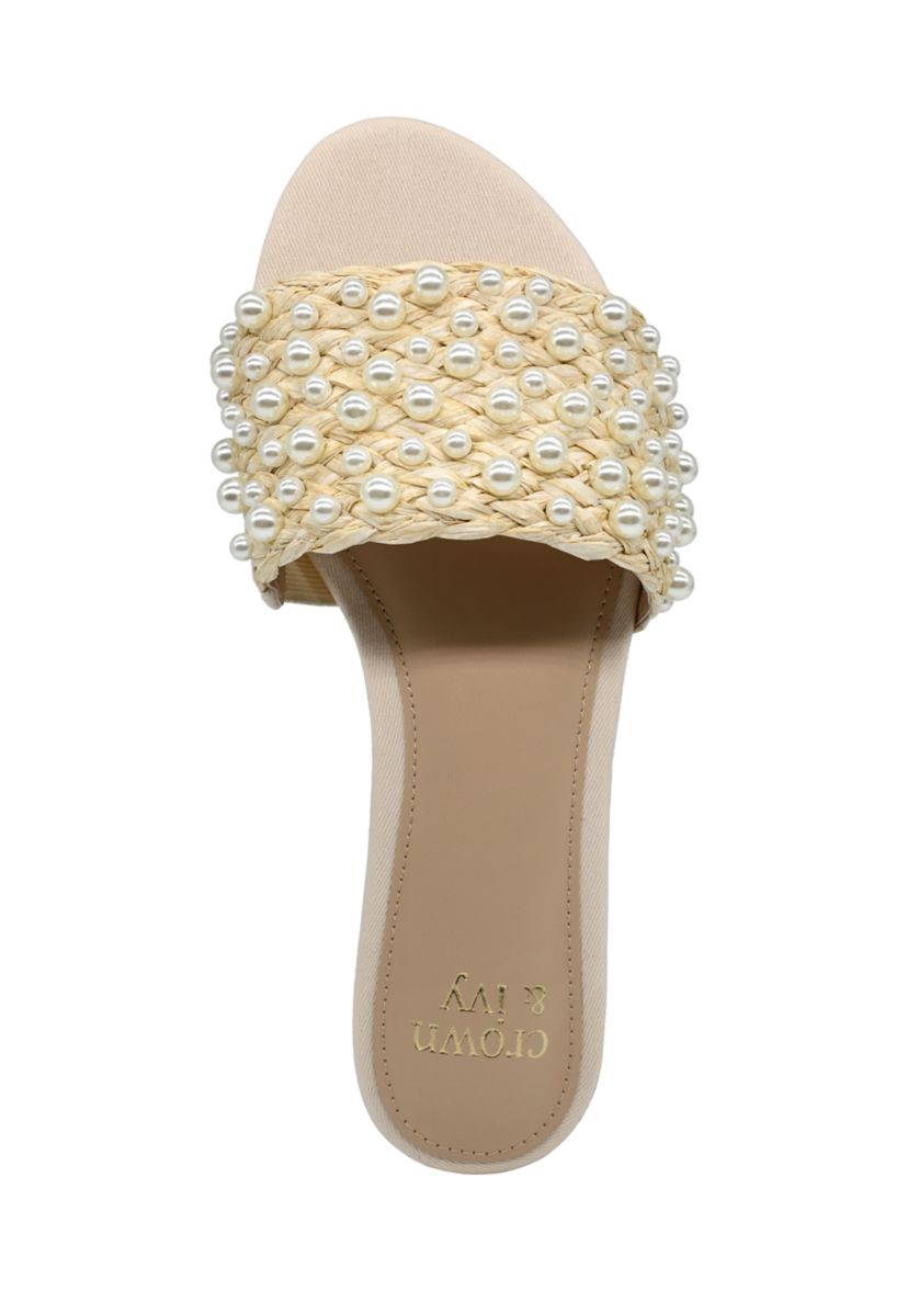 Womens Christa One Band Slide Sandals