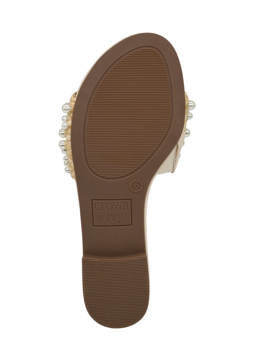 Womens Christa One Band Slide Sandals
