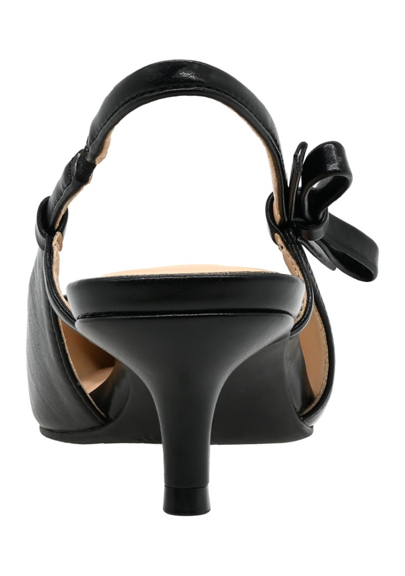 Lillian Bow Slingback Heels