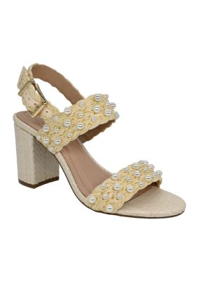 Crown & Ivy Women's Myrtle Block Heel Sandals, 11M