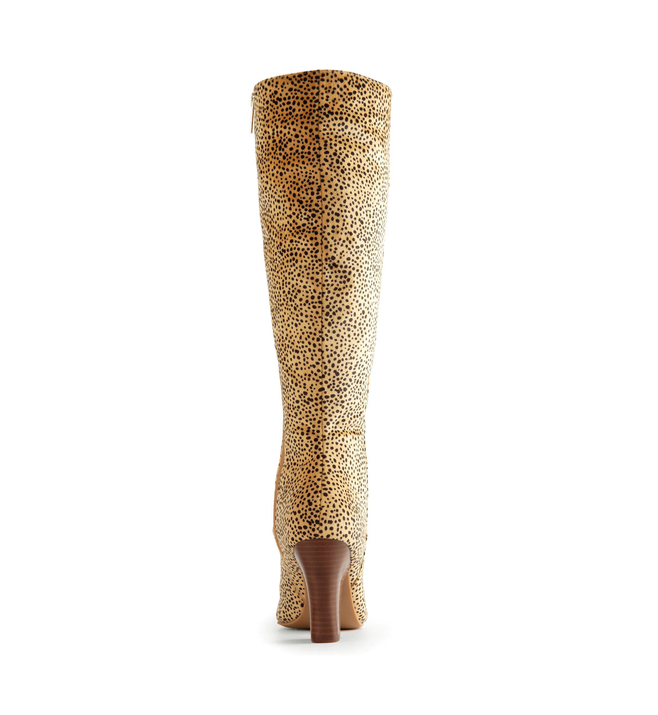 Azalea Cheetah Heel Boots