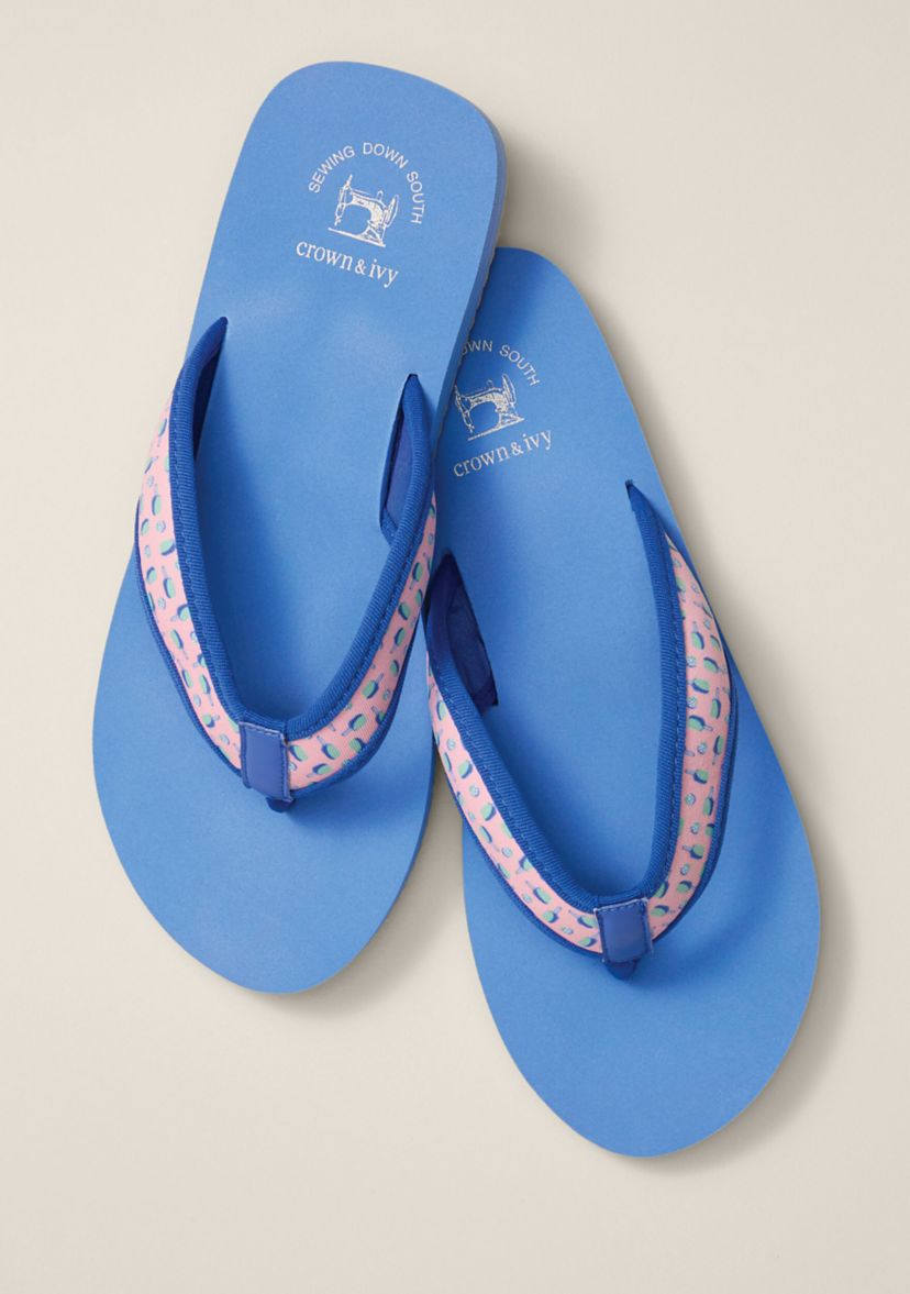 Sewing Down South x Crown & Ivy™ Mens Eva Flip Flop Sandals