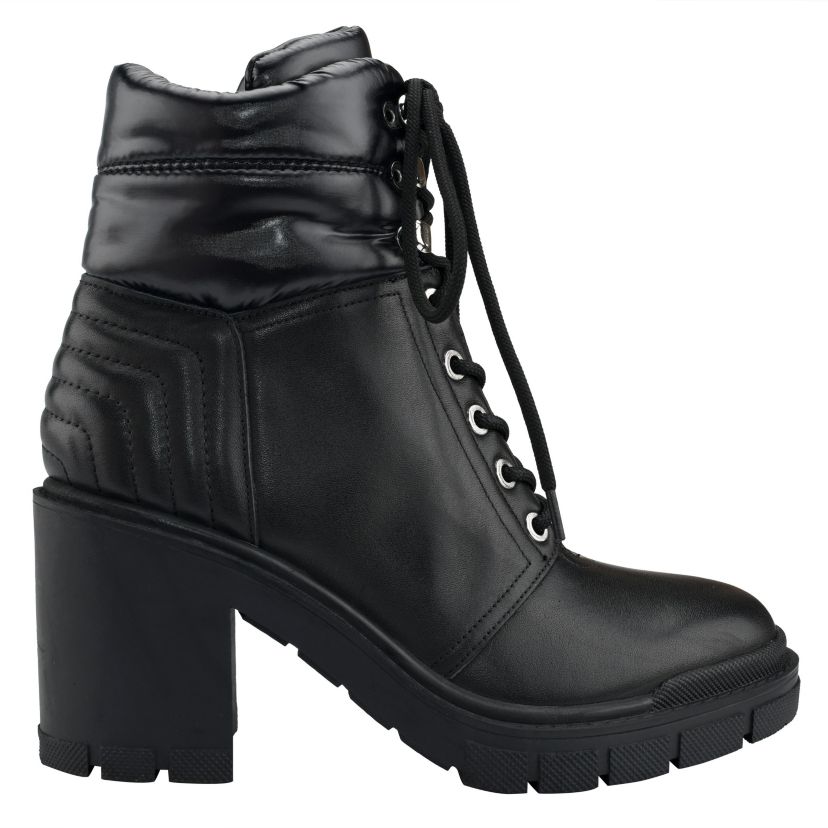 Velima Lace Up Lugole Booties