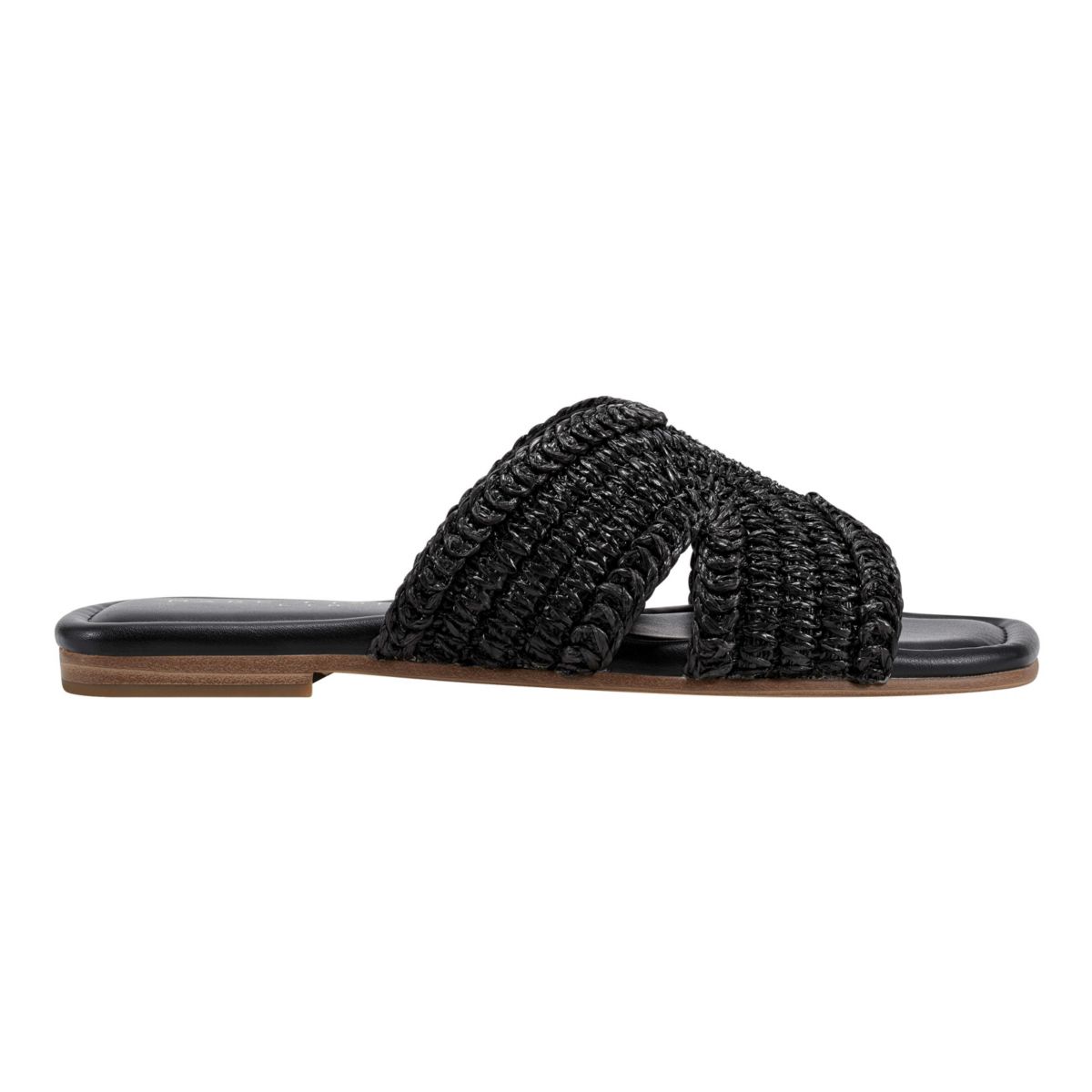 Narda Sqaure Toe Flat Sandals