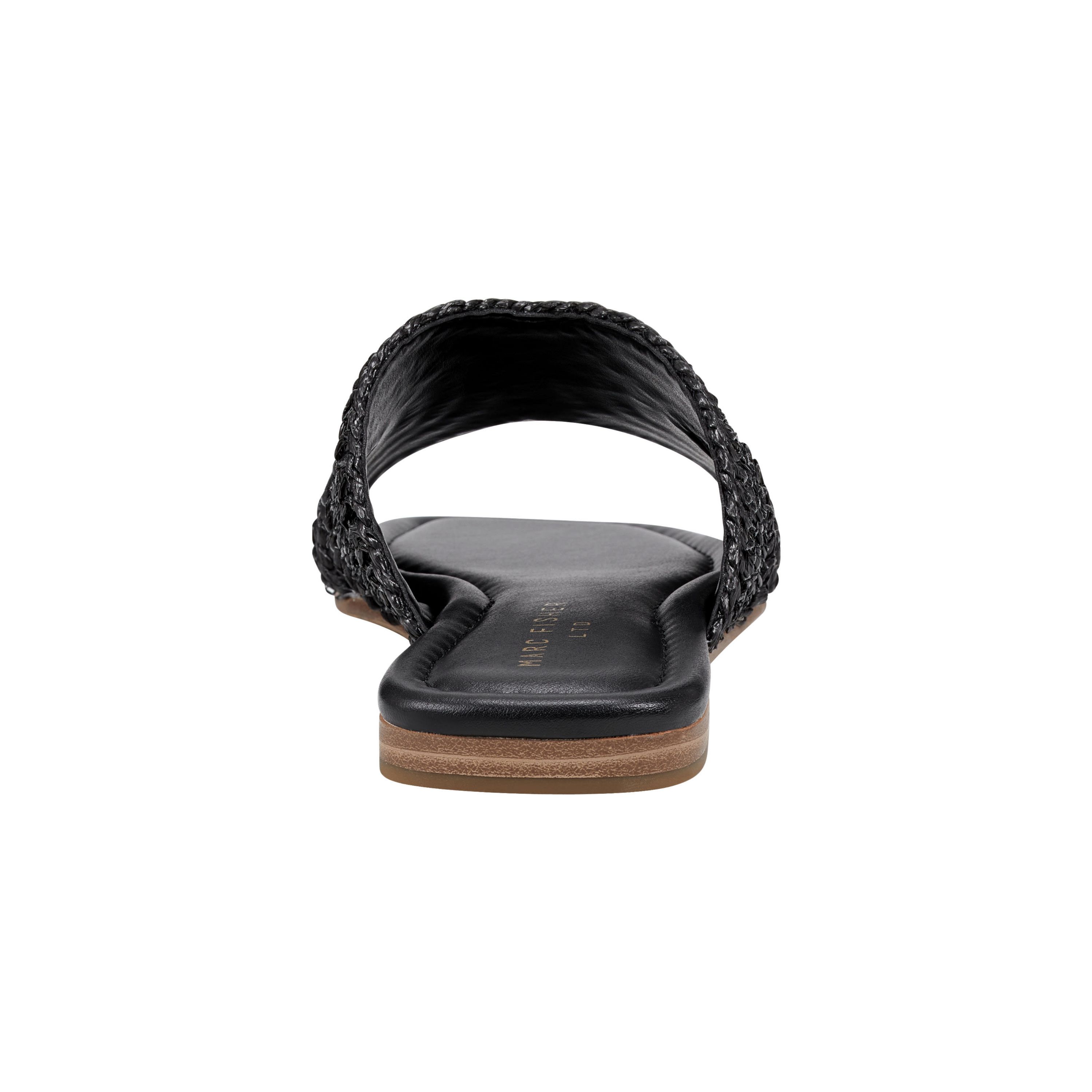 Narda Sqaure Toe Flat Sandals