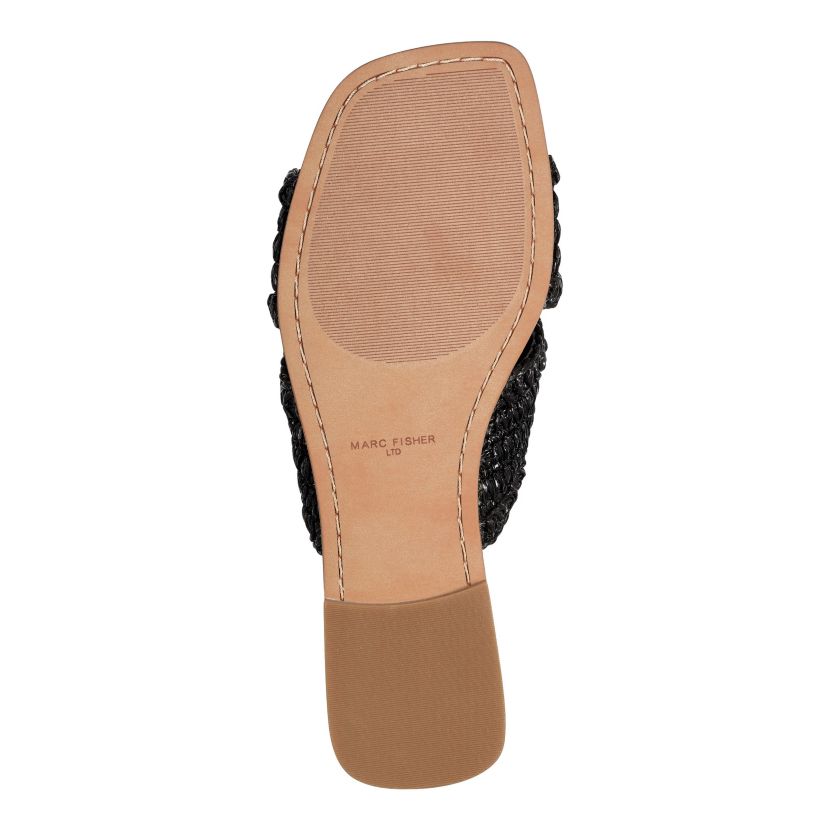 Narda Sqaure Toe Flat Sandals