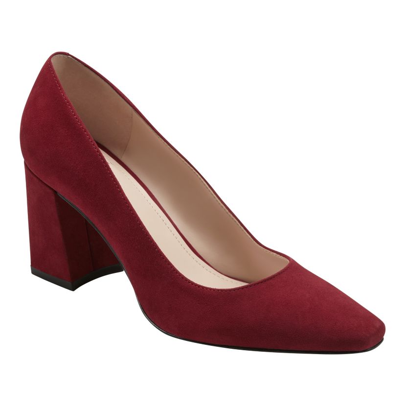 Varla Block Heel Slip-on Dress Pumps