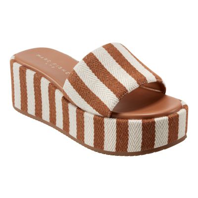Marc Fisher LTD Women's Daylin Slip-on Platform Wedge Sandals, 10M